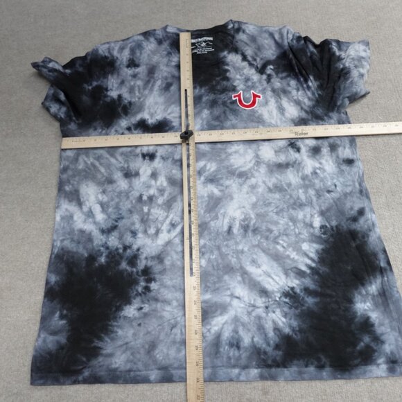 True Religion Black and Gray Tie-Dye Shirt - Picture 3 of 8